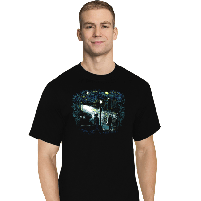 Secret_Shirts T-Shirts, Tall / Large / Black Starry Exorcist