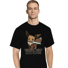 Load image into Gallery viewer, Shirts T-Shirts, Tall / Large / Black Eevee Wan Kenobi
