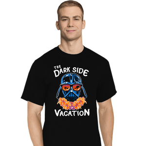 Daily_Deal_Shirts T-Shirts, Tall / Large / Black The Dark Side Of Vacation