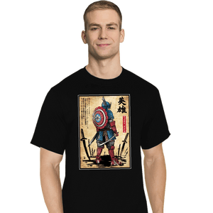 Daily_Deal_Shirts T-Shirts, Tall / Large / Black Captain Samurai