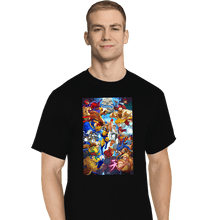 Load image into Gallery viewer, Shirts T-Shirts, Tall / Large / Black X-Men VS Street Fighter
