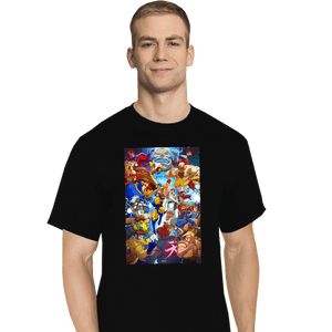Shirts T-Shirts, Tall / Large / Black X-Men VS Street Fighter