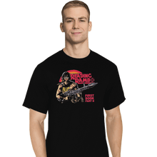 Load image into Gallery viewer, Shirts T-Shirts, Tall / Large / Black Reading Rambo
