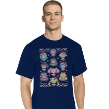 Load image into Gallery viewer, Shirts T-Shirts, Tall / Large / Navy A Senshi Family Christmas
