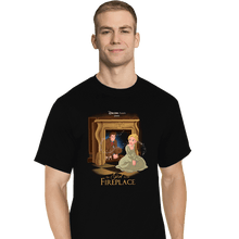 Load image into Gallery viewer, Shirts T-Shirts, Tall / Large / Black The Girl In The Fireplace
