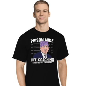 Shirts T-Shirts, Tall / Large / Black Prison Mike
