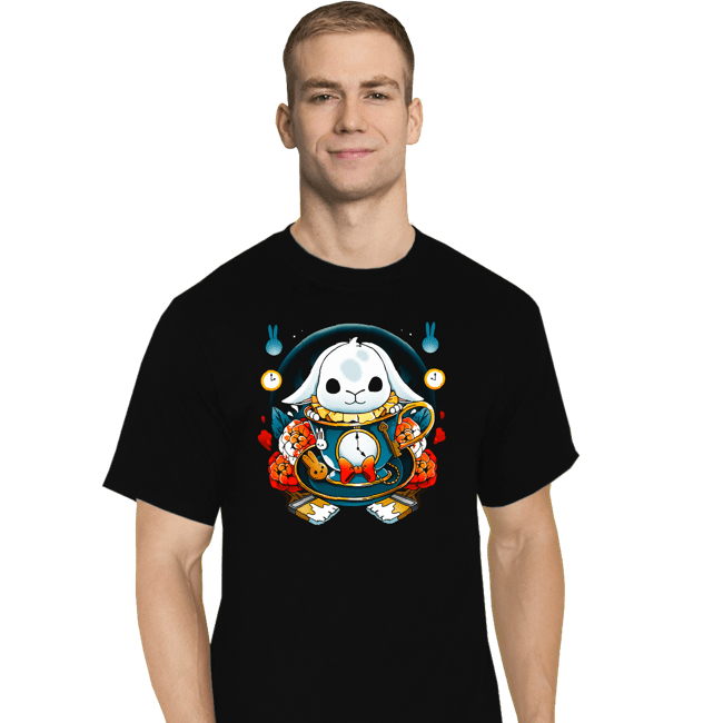 Daily_Deal_Shirts T-Shirts, Tall / Large / Black White Rabbit Mug