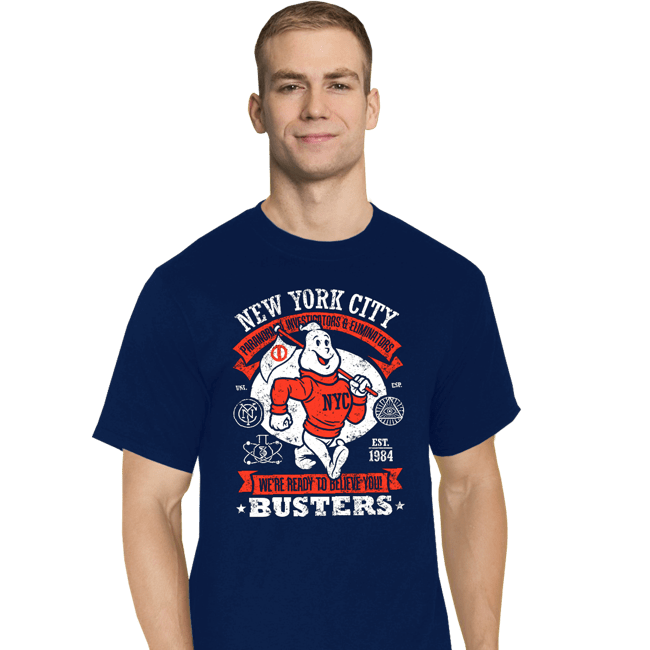 Daily_Deal_Shirts T-Shirts, Tall / Large / Navy NYC Busters