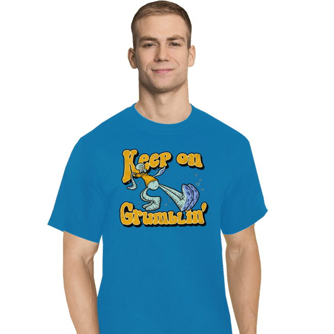 Daily_Deal_Shirts T-Shirts, Tall / Large / Royal Blue Keep On Grumblin'