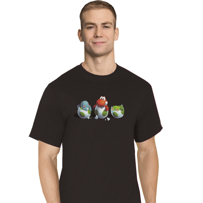 Shirts T-Shirts, Tall / Large / Black Start With Yoshi