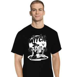 Secret_Shirts T-Shirts, Tall / Large / Black Beach Witch