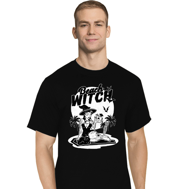Secret_Shirts T-Shirts, Tall / Large / Black Beach Witch