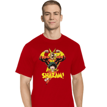 Load image into Gallery viewer, Shirts T-Shirts, Tall / Large / Red SHAZAM
