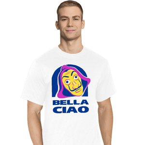 Shirts T-Shirts, Tall / Large / White Bella Ciao Tacos