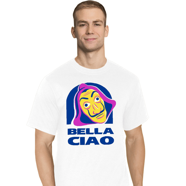 Shirts T-Shirts, Tall / Large / White Bella Ciao Tacos