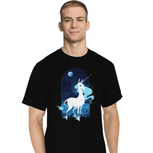 Shirts T-Shirts, Tall / Large / Black Last Unicorn
