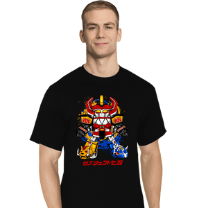 Daily_Deal_Shirts T-Shirts, Tall / Large / Black Chibi Megazord