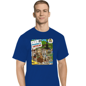 Daily_Deal_Shirts T-Shirts, Tall / Large / Royal Blue Where's Arthur