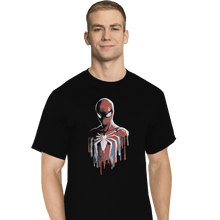 Load image into Gallery viewer, Shirts T-Shirts, Tall / Large / Black Watercolor Spider
