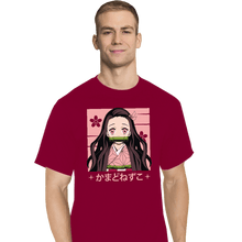 Load image into Gallery viewer, Shirts T-Shirts, Tall / Large / Red Nezuko
