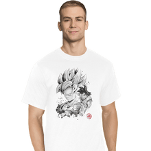 Load image into Gallery viewer, Shirts T-Shirts, Tall / Large / White Super Saiyan Warrior
