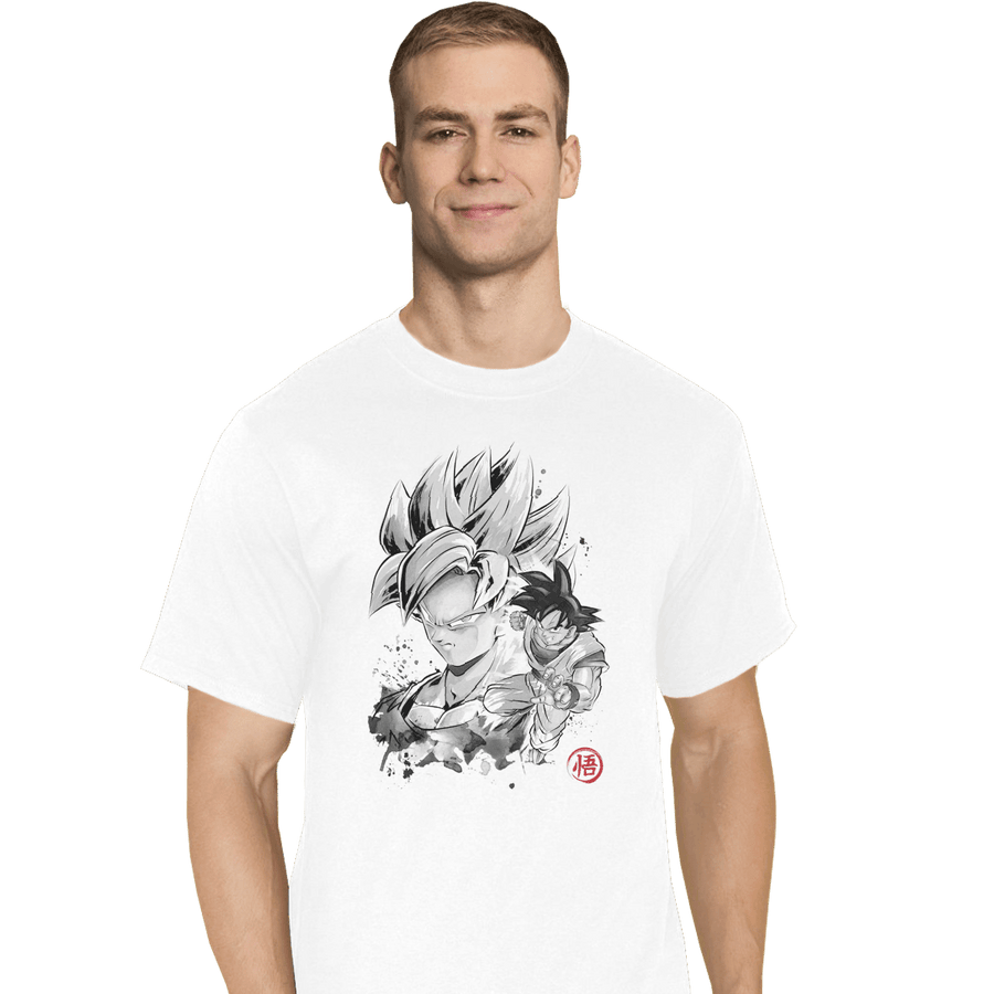Shirts T-Shirts, Tall / Large / White Super Saiyan Warrior