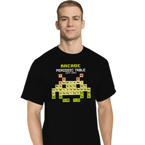 Daily_Deal_Shirts T-Shirts, Tall / Large / Black Arcade Periodic Table