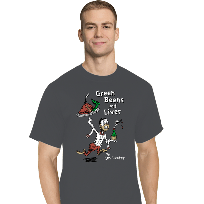 Daily_Deal_Shirts T-Shirts, Tall / Large / Charcoal Lecter Seuss