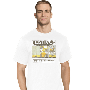 Shirts T-Shirts, Tall / Large / White Festivus