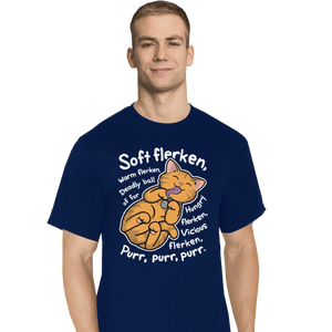 Shirts T-Shirts, Tall / Large / Navy Soft Flerken