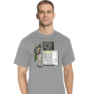 Daily_Deal_Shirts T-Shirts, Tall / Large / Sports Grey Boba Fridge