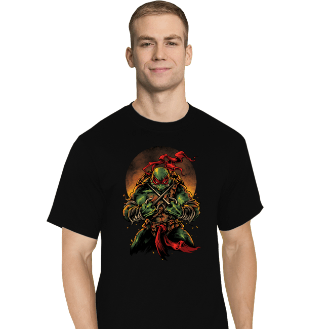 Secret_Shirts T-Shirts, Tall / Large / Black TMNT Raph