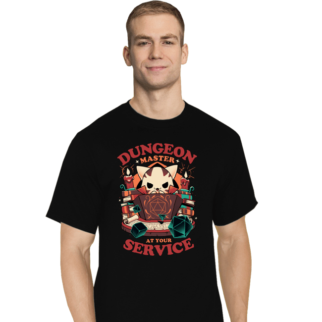 Daily_Deal_Shirts T-Shirts, Tall / Large / Black Dungeon Master's Call