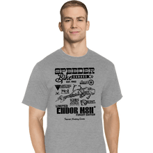 Load image into Gallery viewer, Daily_Deal_Shirts T-Shirts, Tall / Large / Sports Grey Speeder Bike Garage
