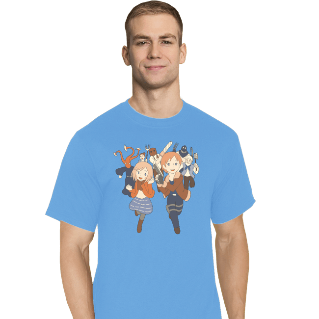 Daily_Deal_Shirts T-Shirts, Tall / Large / Royal Blue Chibi Village