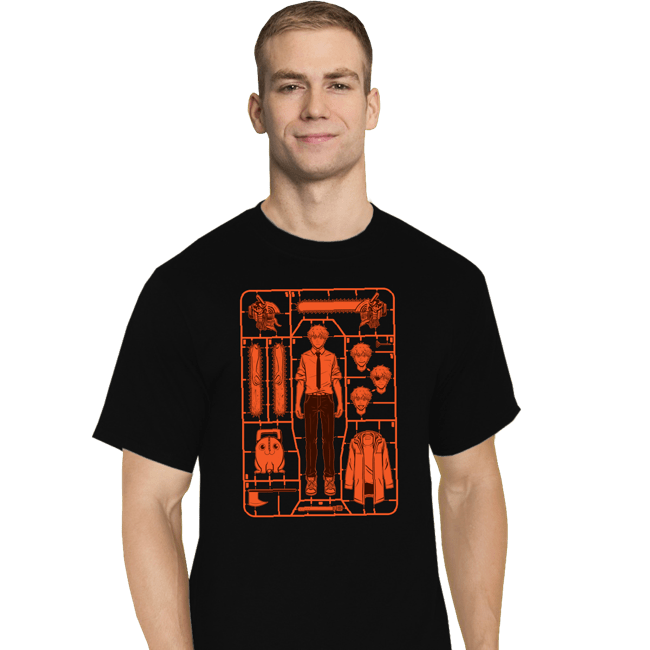 Daily_Deal_Shirts T-Shirts, Tall / Large / Black Denji Model Sprue