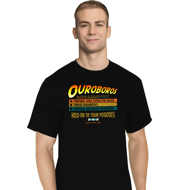 Daily_Deal_Shirts T-Shirts, Tall / Large / Black Ouroboros