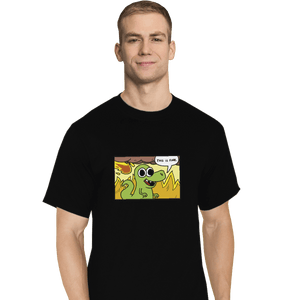 Shirts T-Shirts, Tall / Large / Black Dinoptimist