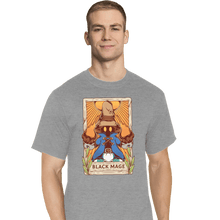 Load image into Gallery viewer, Secret_Shirts T-Shirts, Tall / Large / Sports Grey Black Mage Tarot Card
