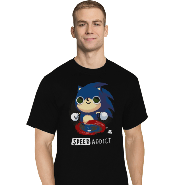 Shirts T-Shirts, Tall / Large / Black Speed Addict