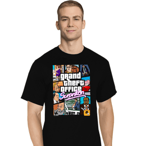 Shirts T-Shirts, Tall / Large / Black Grand Theft Office