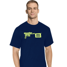 Load image into Gallery viewer, Daily_Deal_Shirts T-Shirts, Tall / Large / Navy PEW PEW!
