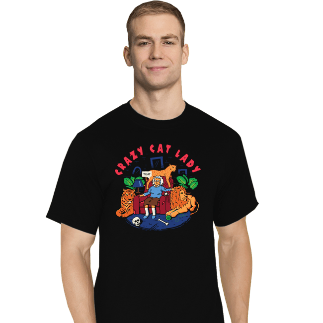 Daily_Deal_Shirts T-Shirts, Tall / Large / Black Cat Lady