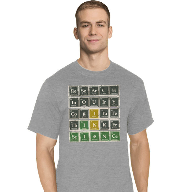 Daily_Deal_Shirts T-Shirts, Tall / Large / Sports Grey Science Wordle