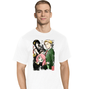 Daily_Deal_Shirts T-Shirts, Tall / Large / White Forger Family Watercolor