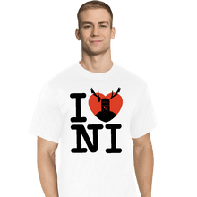 Load image into Gallery viewer, Shirts T-Shirts, Tall / Large / White I Love Ni
