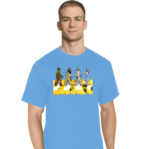 Daily_Deal_Shirts T-Shirts, Tall / Large / Royal Blue Yellow Brick Crossing