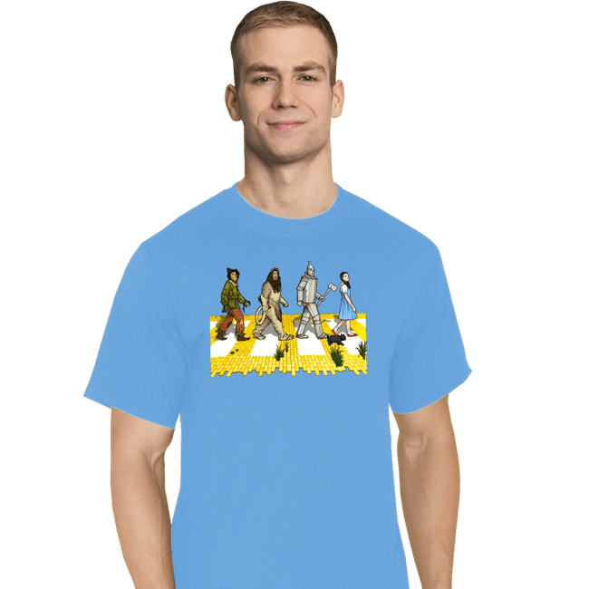 Daily_Deal_Shirts T-Shirts, Tall / Large / Royal Blue Yellow Brick Crossing