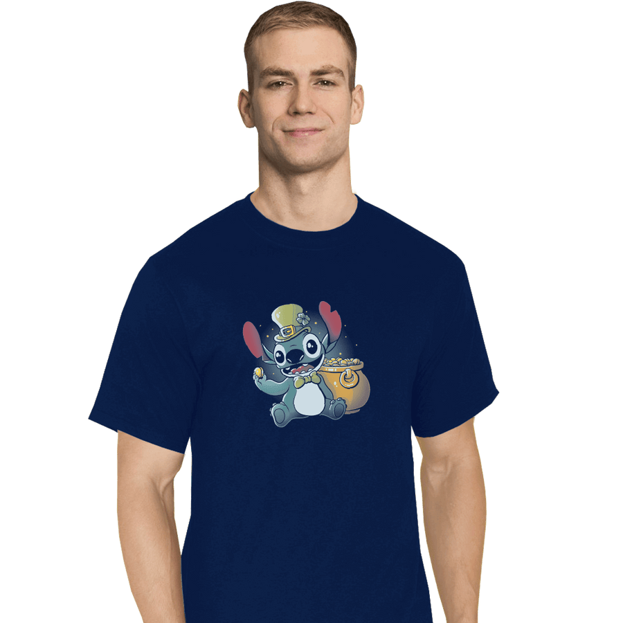 Shirts T-Shirts, Tall / Large / Navy Irish Alien
