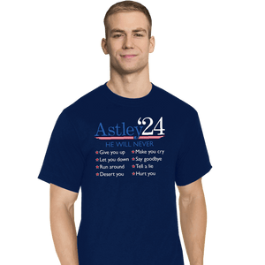 Daily_Deal_Shirts T-Shirts, Tall / Large / Navy Astley '24